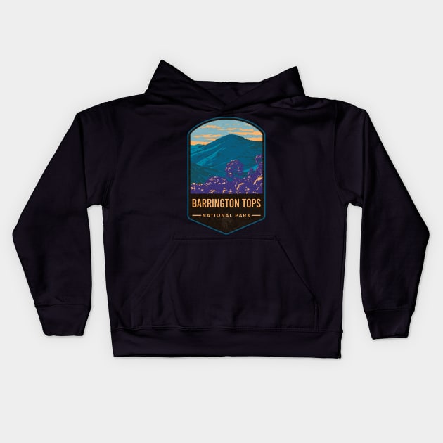 Barrington Tops National Park Kids Hoodie by JordanHolmes